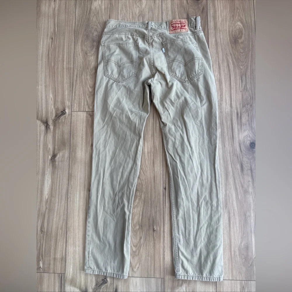 Levis 511 Slim Fit Pants Mens 32x32 Tan Khaki color Twill Trousers Classic